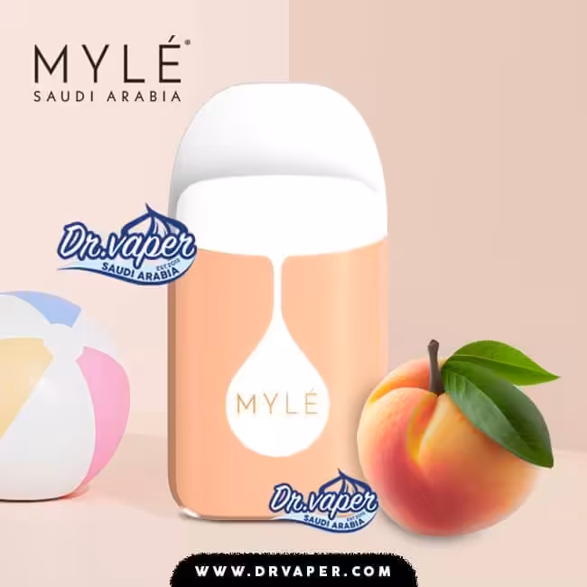 سحبه مايلي مايكرو 1000 موش خوخ جورجيا | myle MICRO DISPOSABLE DEVICE 1000 puffs GEORGIA PEACH