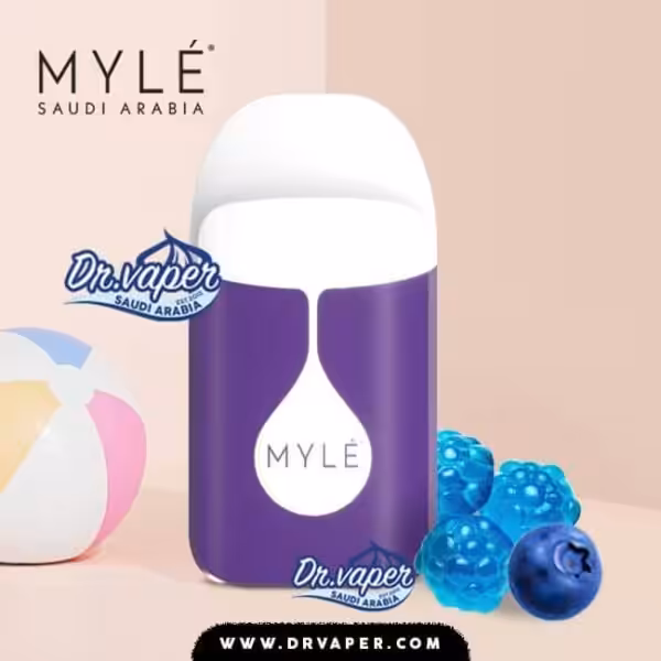 سحبه مايلي مايكرو 1000 موش توت ازرق | myle MICRO DISPOSABLE DEVICE 1000 puffs blue razz