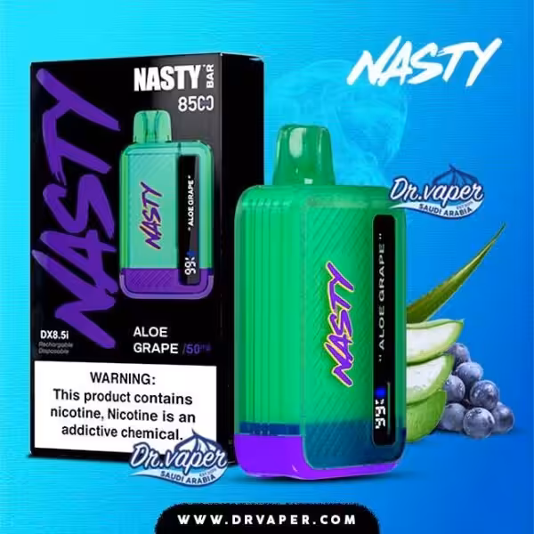 سحبة ناستي 8500 موش صبار عنب | Nasty aloe grape 8500