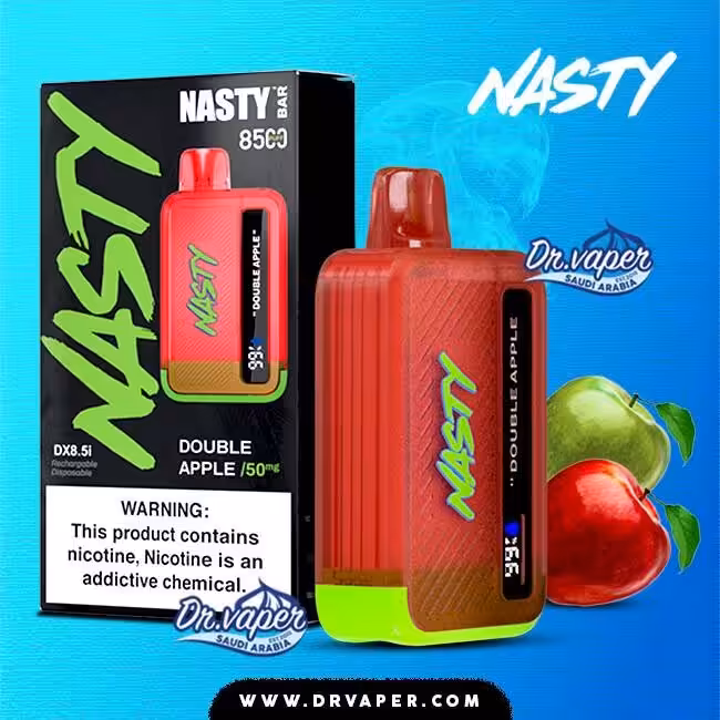 سحبة ناستي 8500 موش تفاحتين | Nasty double apple 8500