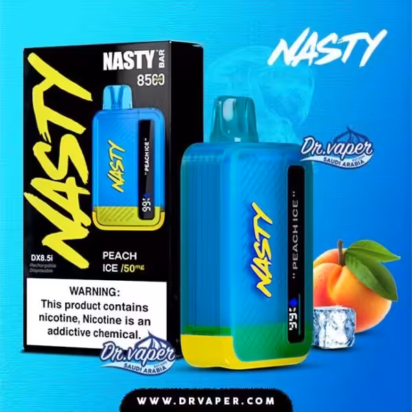 سحبة ناستي 8500 موش خوخ ايس | Nasty peach ice 8500