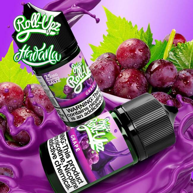 rollupz grape salt nicotine 30ml hawna