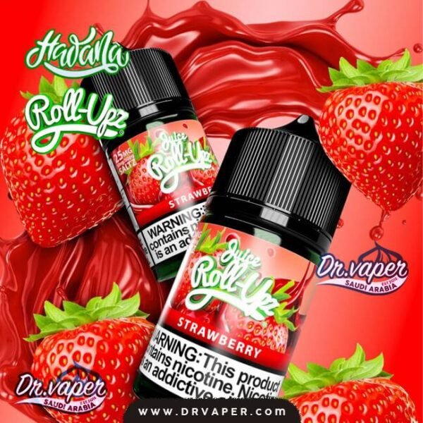 Roll Upz Strawberry Salt Nicotine 30ml Hawana | نكهة رول ابز فراوله سولت 30 مل هوانا Roll Upz Strawberry Salt Nicotine 30ml Hawana | نكهة رول ابز فراوله سولت 30 مل هوانا