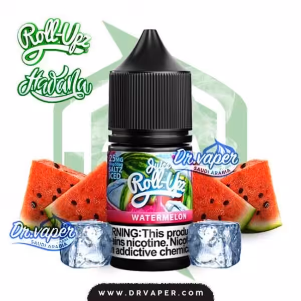 نكهة رول ابز بطيخ ايس سولت 30 مل هوانا صوره | roll upz watermelon ice salt nicotine 30ml hawna picture