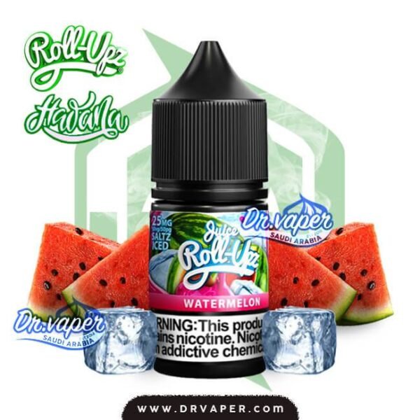 نكهة رول ابز بطيخ ايس سولت 30 مل هوانا صوره | roll upz watermelon ice salt nicotine 30ml hawna picture