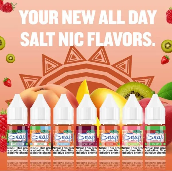 snap on vape flavors Raspberry Ice Salt Nicotine 30mL Choose Flavor:Tropical Lime Blast Flavor_Fruit - Apple Shop Strawberry Ice Viho