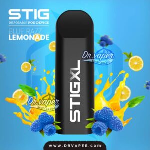 STIG XL BLUE RAZZ LEMONADE 700PUFFS | سحبة ستيج توت ازرق ليمون اكس لارج 700 موش