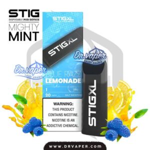 STIG XL BLUE RAZZ LEMONADE 700PUFFS box | سحبة ستيج توت ازرق ليمون اكس لارج 700 موش علبه