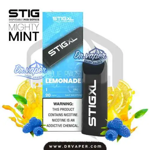 سحبة ستيج توت ازرق ليمون اكس لارج 700 موش علبه | stig xl Blue Razz Lemonade 700puffs box