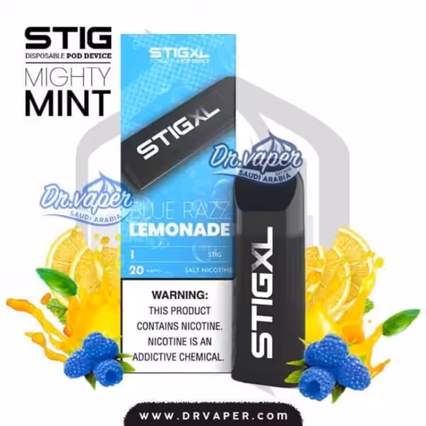 سحبة ستيج توت ازرق ليمون اكس لارج 700 موش علبه | stig xl Blue Razz Lemonade 700puffs box سحبة ستيج توت ازرق ليمون اكس لارج 700 موش علبه | stig xl Blue Razz Lemonade 700puffs box