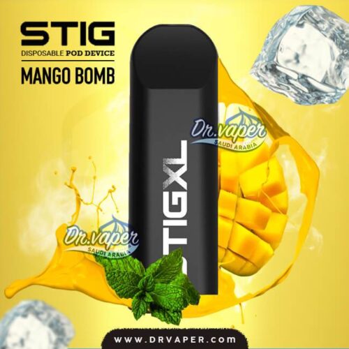 سحبة ستيج ايس مانجو بومب اكس لارج 700 موش | stig xl Iced Mango Bomb 700puffs سحبة ستيج ايس مانجو بومب اكس لارج 700 موش | stig xl Iced Mango Bomb 700puffs