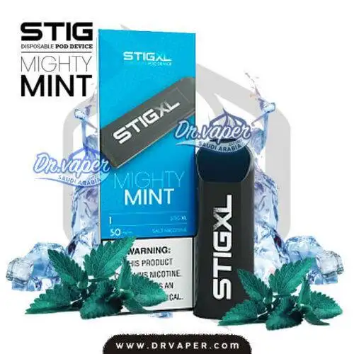 سحبة ستيج مايتي مينت نعناع ايس اكس لارج 700 موش علبه | stig xl mighty mint 700puffs box