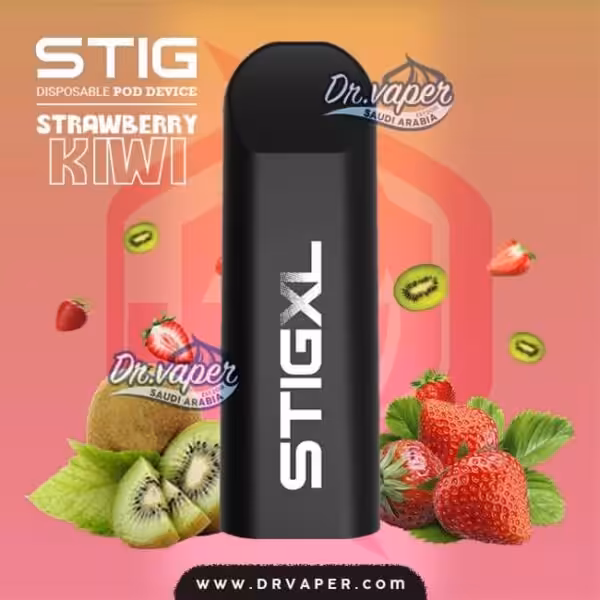 سحبة ستيج فراوله كيوي اكس لارج 700 موش Stig XL | stig xl strawberry kiwi 700puffs سحبة ستيج فراوله كيوي اكس لارج 700 موش Stig XL | stig xl strawberry kiwi 700puffs
