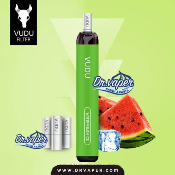 سحبة فودو 2500 موش 3 فلتر بطيخ ايس | vudu filter strawberry watermelon 2500 puffs سحبة فودو 2500 موش 3 فلتر بطيخ ايس | vudu filter strawberry watermelon 2500 puffs