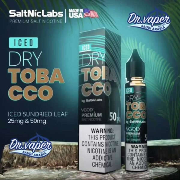 فيقود دراي توباكو ايس سولت نك 30 مل تصميم | Vgod Dry Tobacco Ice saltnic 30ml pic فيقود دراي توباكو ايس سولت نك 30 مل تصميم | Vgod Dry Tobacco Ice saltnic 30ml pic