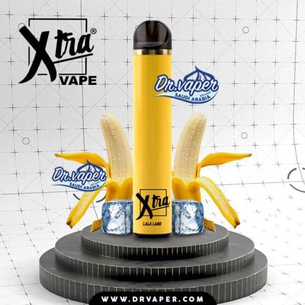شيشه الكترونيه اكسترا 1500 موش موز ايس لالا لاند | xtra disposable 1500puff banana ice lala land