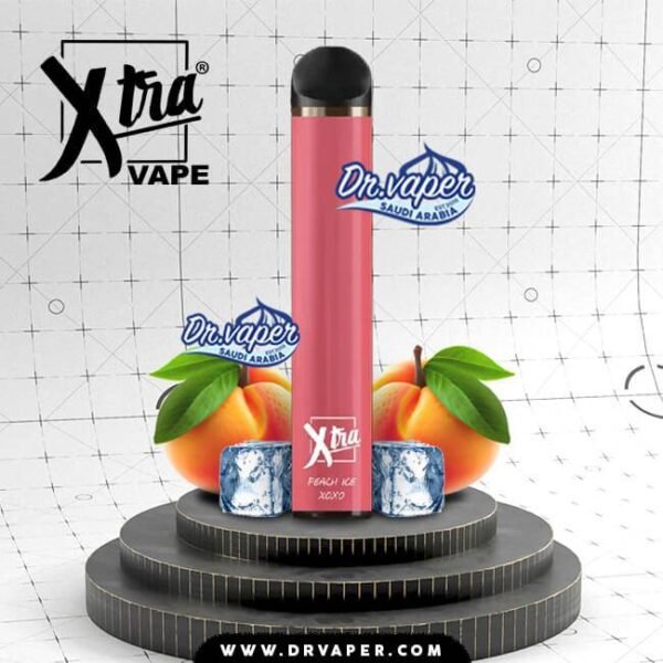 شيشه الكترونيه اكسترا 1500 موش خوخ ايس | xtra disposable 1500puff ice peach xoxo