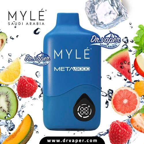 مايلي ميتا 9000 سحبة فواكه استوائية ايس | MYLE META 9000 DISPOSABLE ICED TROPICAL FRUIT