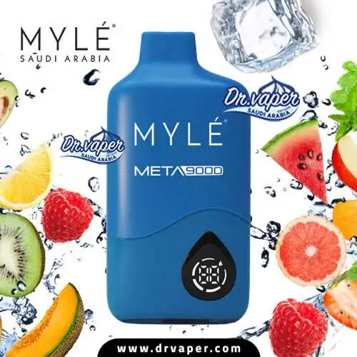 مايلي ميتا 9000 سحبة فواكه استوائية ايس | MYLE META 9000 DISPOSABLE ICED TROPICAL FRUIT