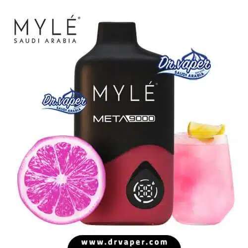 مايلي ميتا 9000 سحبة ليمون وردي مايلي ميتا 9000 سحبة ليمون وردي | MYLE META 9000 DISPOSABLE PINK LEMONADE