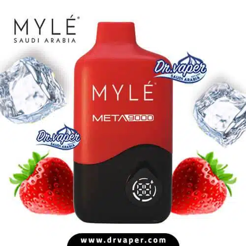 مايلي ميتا 9000 سحبة فراولة ايس مايلي ميتا 9000 سحبة فراولة ايس | MYLE META 9000 DISPOSABLE STRAWBERRY ICE