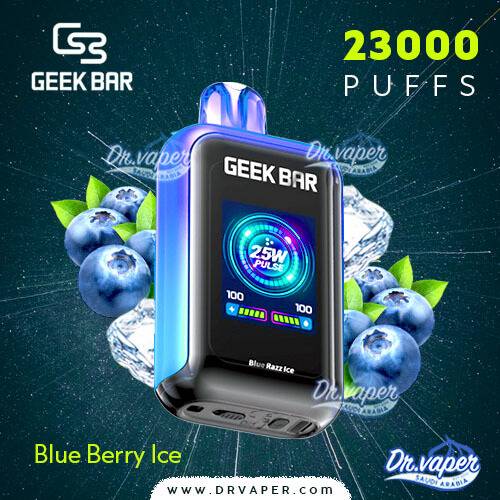 geek bar blue berry ice 23000puffs saudi vape