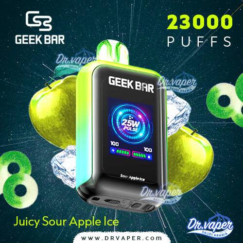 geek bar sour apple ice 23000puffs Saudi vape