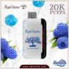 جهاز-سحبة-رايب-فيب-20000-نكهة-توت-ازرق جهاز سحبة رايب فيب 20000 موشة نكهة توت أزرق Blue Raspberry