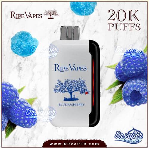 Ripe Vapes 20000 puffs disposable device Blue Raspberry flavor