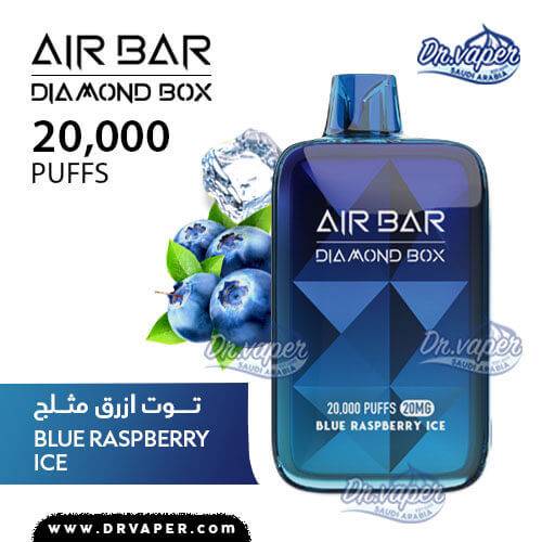 airbar-blue-raspberry-ice-20000puffs-diamond-disposable-pod AIR BAR blue raspberry ice Diamond Box 20000puffs Disposable pod