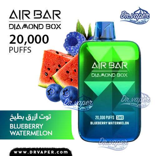 airbar-blueberry-watermelon-20000puffs-diamond-disposable-pod AIR BAR blueberry watermelon Diamond Box 20000puffs Disposable pod