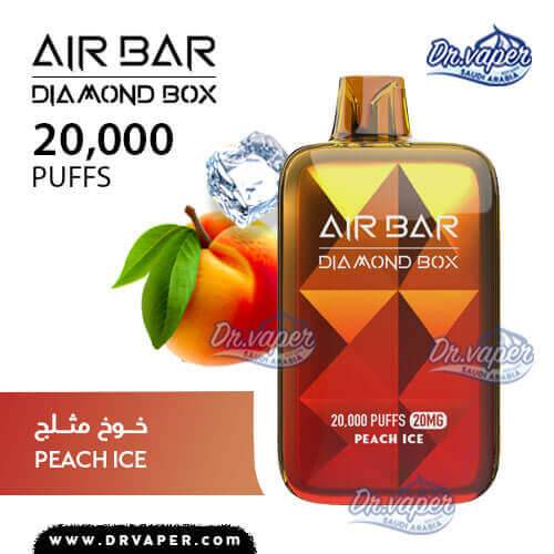 airbar-peach-ice-20000puffs-diamond-disposable-pod AIR BAR peach ice Diamond Box 20000puffs Disposable pod