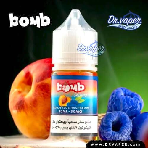 bomb peach blue raspberry saltnic 30ml riyadh vape