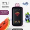 سحبة مايلي تيربو 20000 شفطة نكهة توت أزرق بطيخ Myle Turbo Blueberry Watermelon