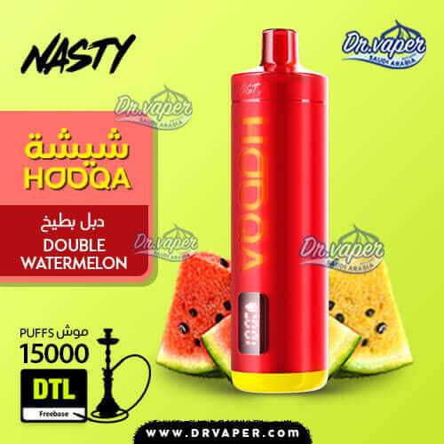 Nasty Hooqa Double Watermelon 15000 Puffs Disposable Vape KSA