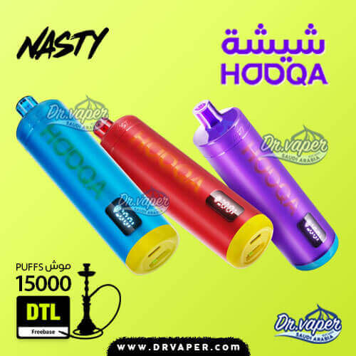 شيشه ناستي 15000 موش هوكا دكتور فيب السعودية Nasty Hooqa