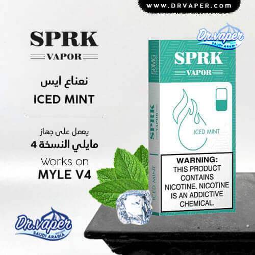 SPRK iced mint Pods Compatible With Myle v4 Device