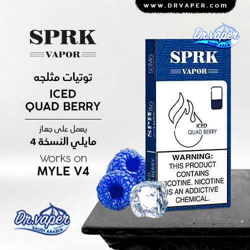 SPRK iced quad berry Pods Compatible With Myle v4 Device