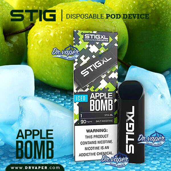 stig-xl-iced-apple-bomb سحبة ستيج تفاح ايس اكس ال 700 موش