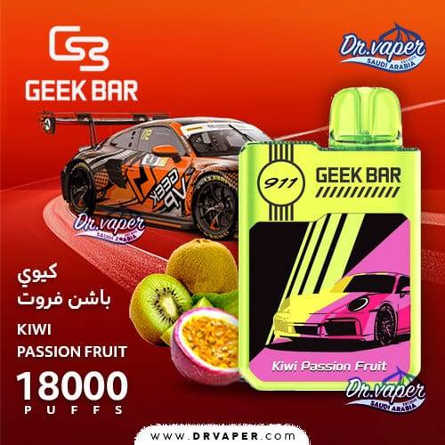 geek-bar-18000-puffs-911-kiwi-passion-fruit سحبة جيك بار 911 كيوي باشن فروت 18000