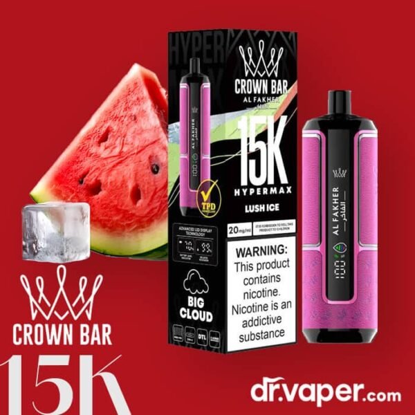 alfakher-crown-bar-15k-disposable-lush-ice فيب الفاخر 15000 لوش ايس