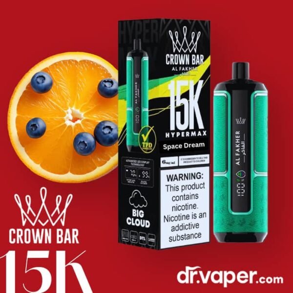 alfakher-crown-bar-15k-disposable-space-dream فيب الفاخر 15000 سبيس دريم