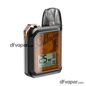 Image of the Caliburn GK3 pod system in Pitch Black by Uwell
