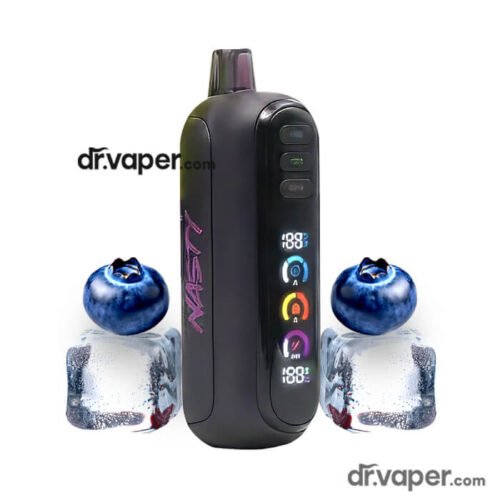nasty-mod-x-55k-blueberry-ice-dr-vape-ksa صورة توضيحية لجهاز سحبة ناستي مود اكس 55000 موشة بنكهة توت أزرق بارد (Blueberry Ice) من متجر دكتور فيب السعودية.