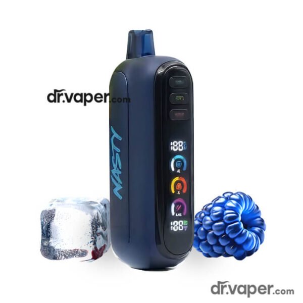 nasty-mod-x-55k-blue-razz-ice-dr-vape-ksa صورة توضيحية لجهاز سحبة ناستي مود اكس 55000 موشة بنكهة بلو راز بارد (Blue Razz Ice) من متجر دكتور فيب السعودية.