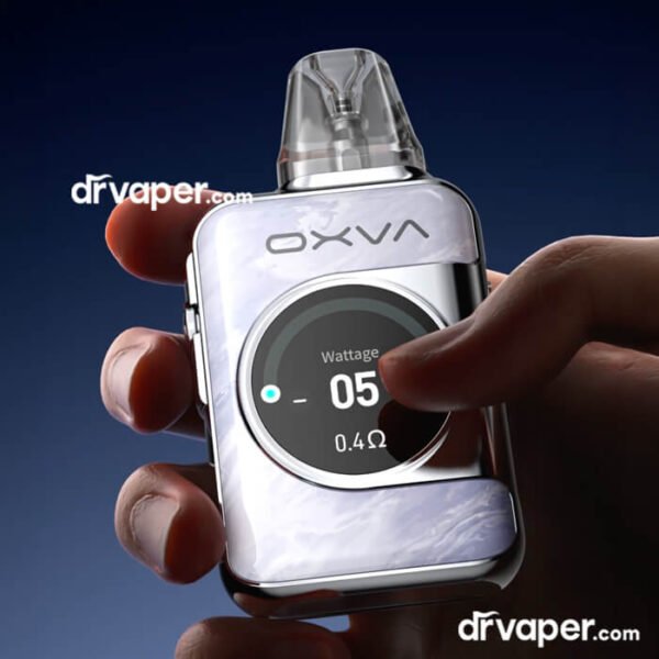 صورة توضح تصميم جهاز سحبة اكسليم اس كيو برو 2 مع شاشة اللمس الذكية من متجر دكتور فيب