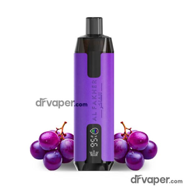 سحبة-الفاخر-6000-نكهة-عنب سحبة الفاخر كراون بار 6000 نكهة عنب صافي