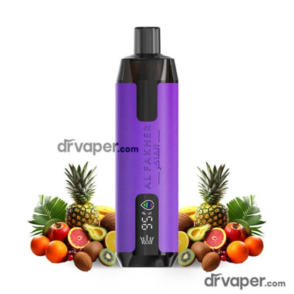 al-fakher-crown-bar-6k-magic-love-saudi-vape سحبة الفاخر 6000 نكهة ماجيك لوف فواكه استوائية