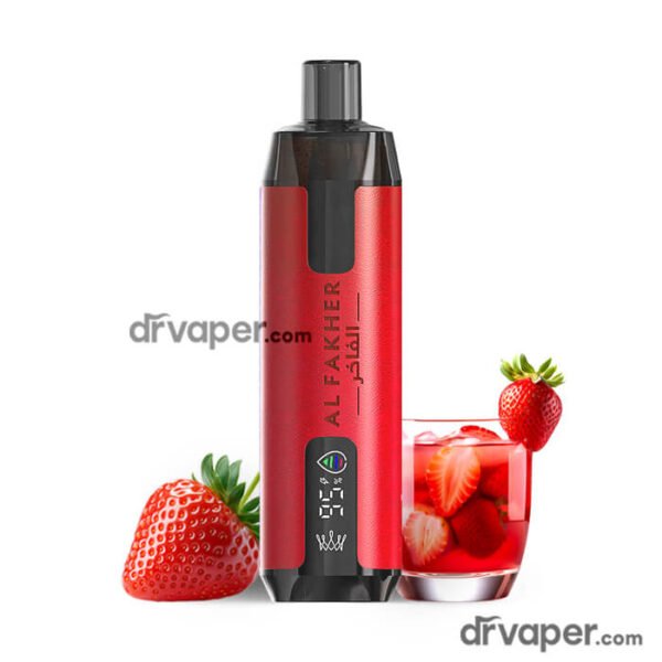 al-fakher-crown-bar-6k-strawberry-punch-saudi-vape سحبة الفاخر 6000 نكهة فراولة بنش كوكتيل