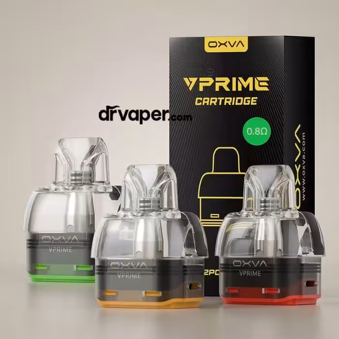 Full lineup of authentic OXVA VPRIME Replacement Pods all resistances 5ml capacity Dr Vape store